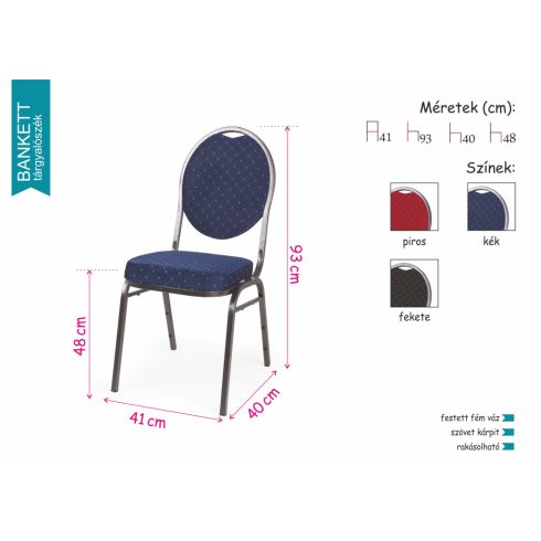 Bankett tárgyalószék